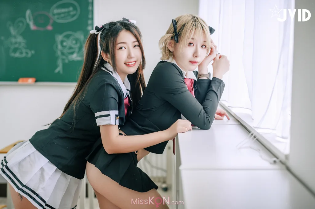 [JVID] 黎菲儿 &amp; 黎茉: 情欲校园补考日-女学生在教室嬉闹-相互探索身体-性欲高涨 (171 photos)