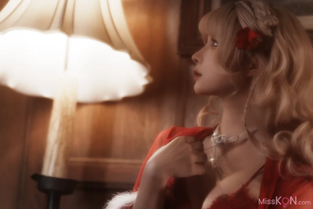 Coser@蠢沫沫 (chunmomo): 黑红纱裙 (39 photos)