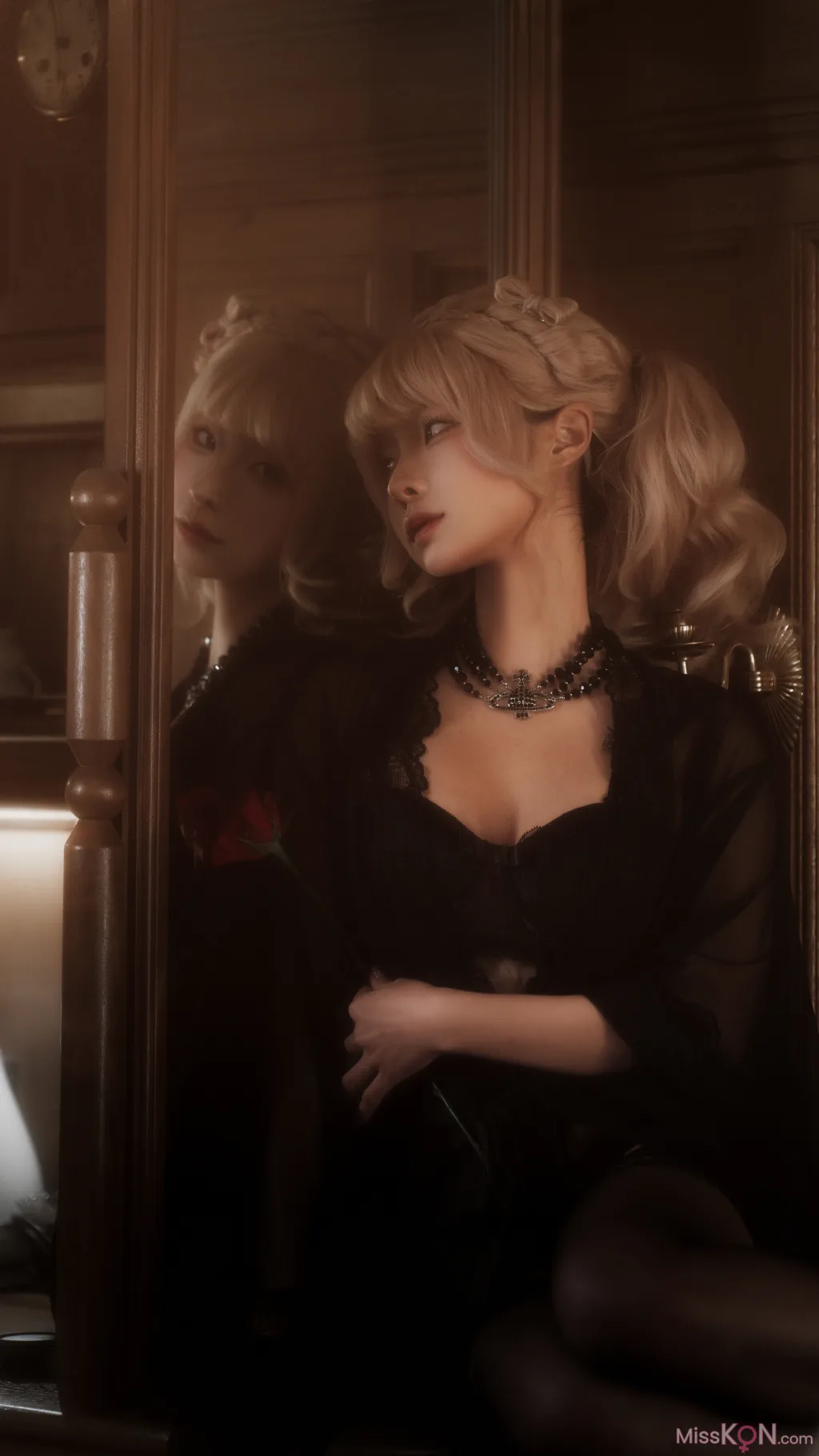 Coser@蠢沫沫 (chunmomo): 黑红纱裙 (39 photos) – Page 4