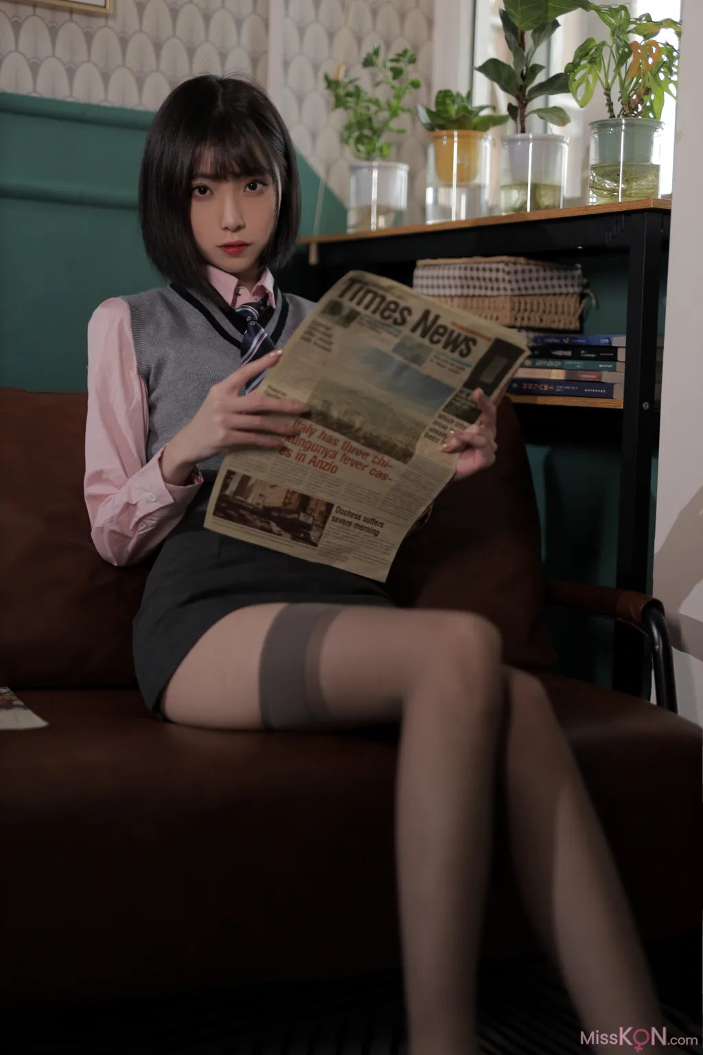 Coser@许岚LAN: 韩系制服 (40 photos)