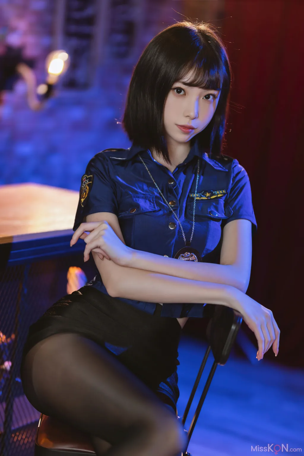 Coser@许岚LAN: 黑丝制服 (60 photos)