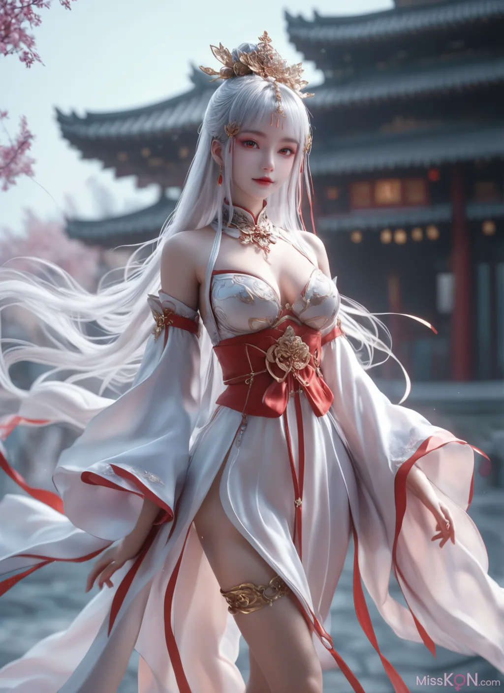 [AI Generated] 完美世界-太阴玉兔 调教 锐克 (92 photos)