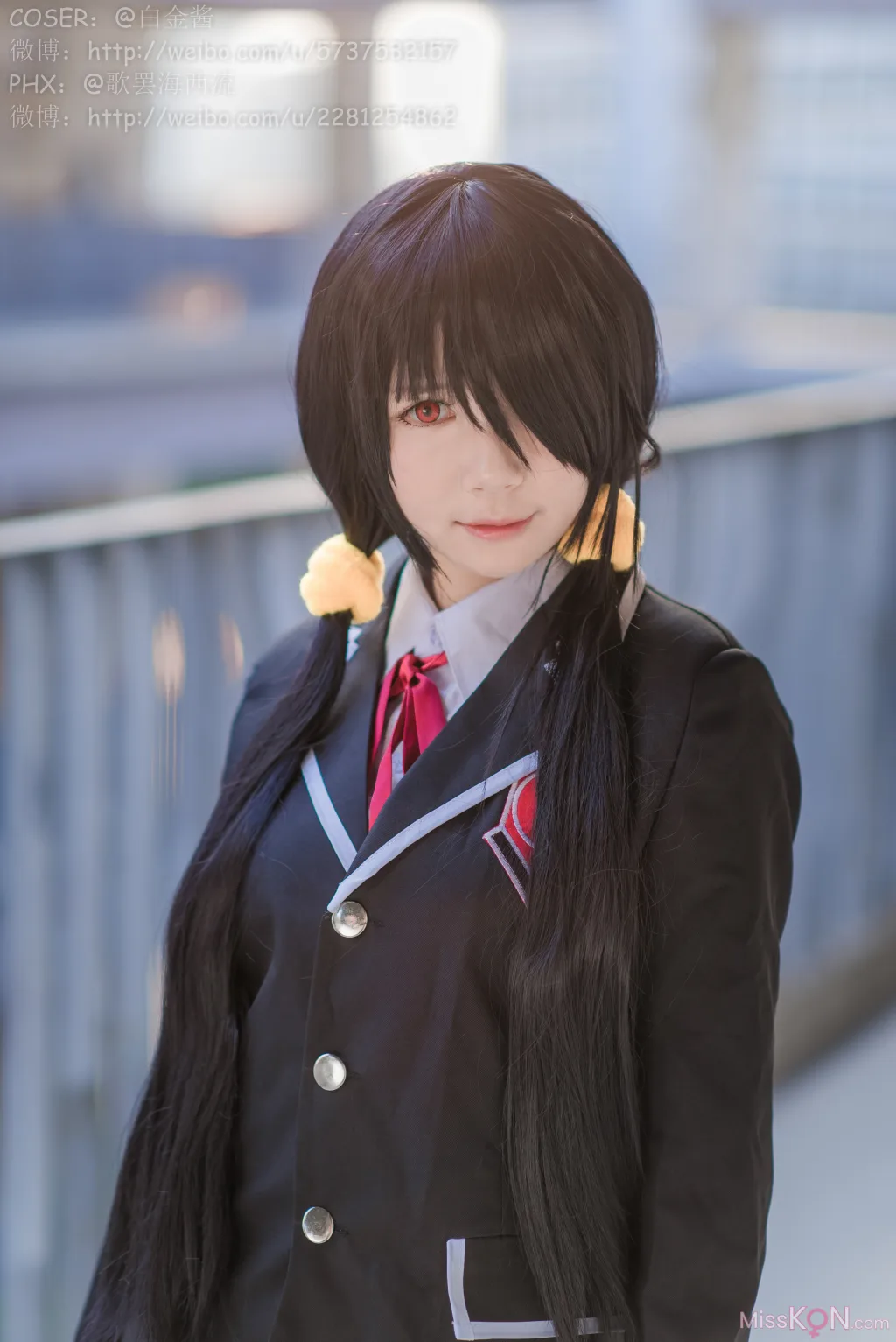 Coser@白金Saki: 制服黑丝 (28 photos)