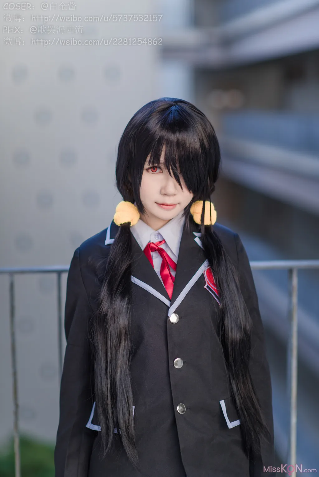 Coser@白金Saki: 制服黑丝 (28 photos)