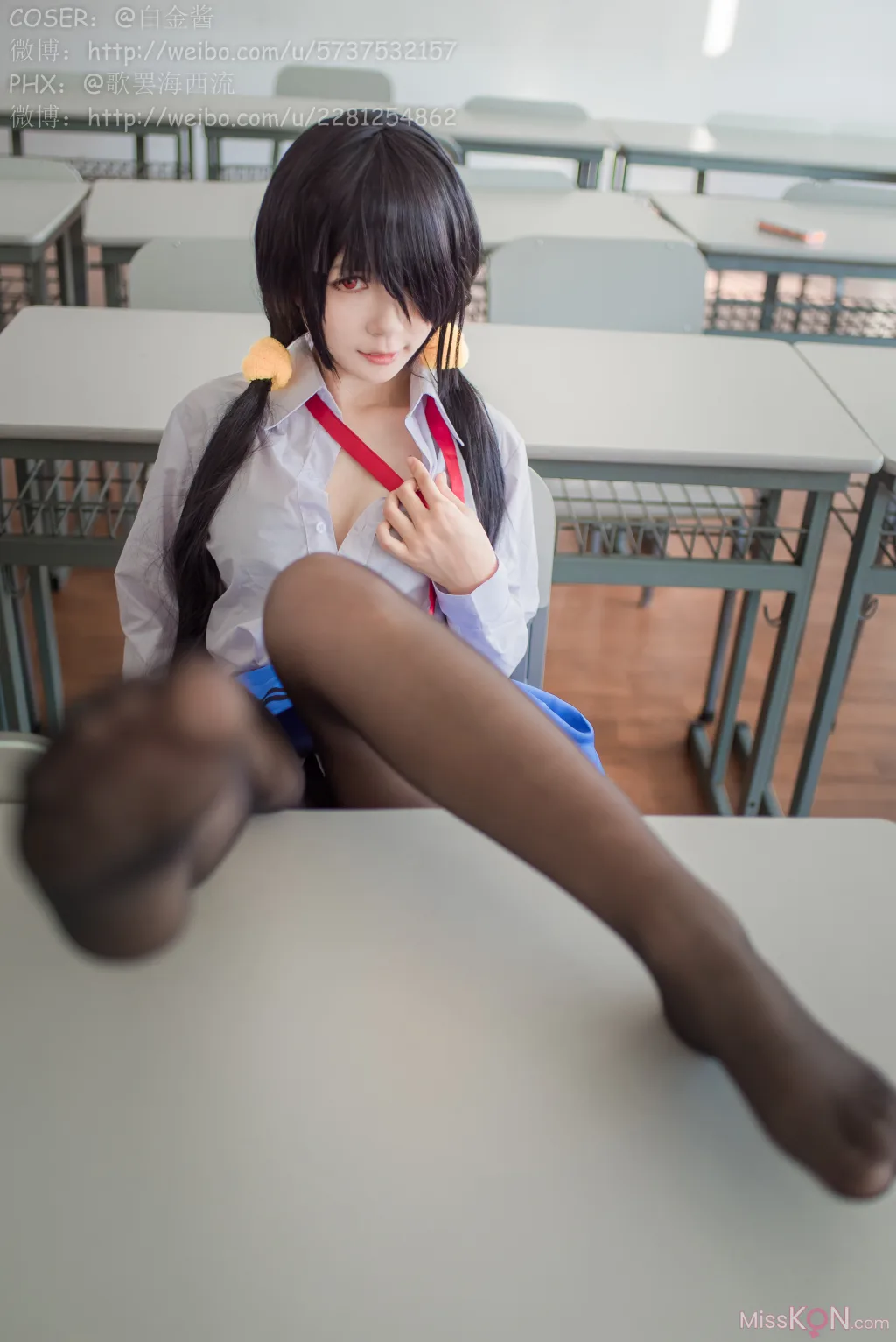 Coser@白金Saki: 制服黑丝 (28 photos) – Page 2