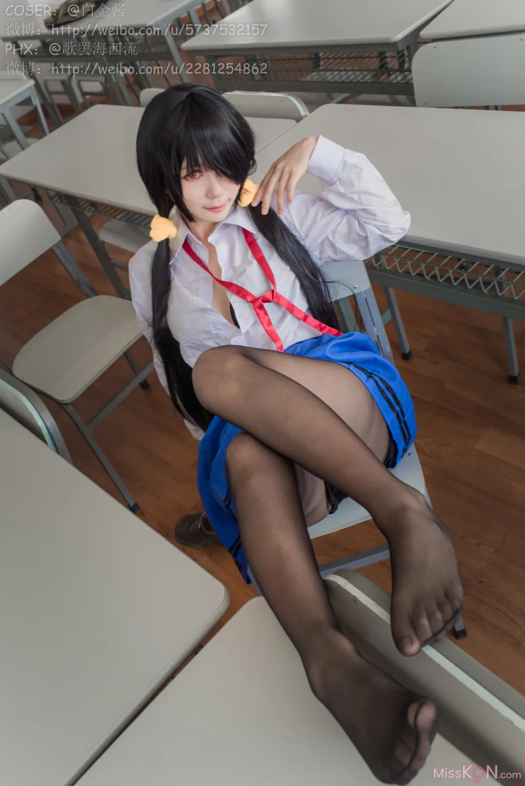 Coser@白金Saki: 制服黑丝 (28 photos) – Page 2