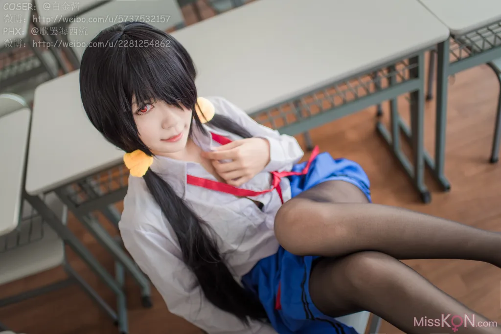 Coser@白金Saki: 制服黑丝 (28 photos) – Page 2
