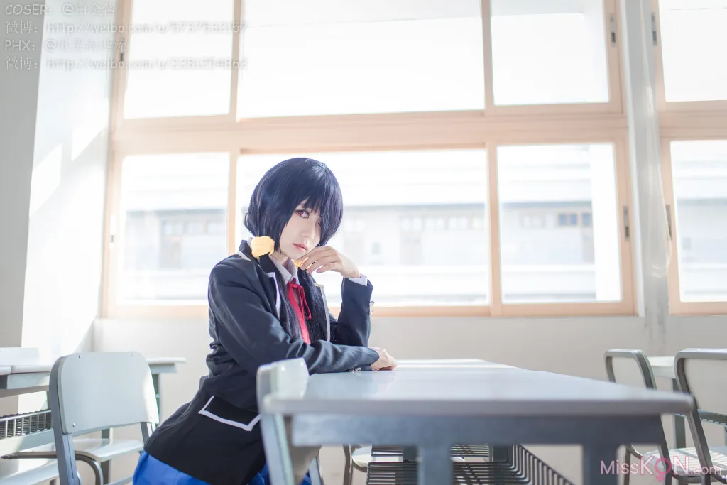 Coser@白金Saki: 制服黑丝 (28 photos) – Page 3