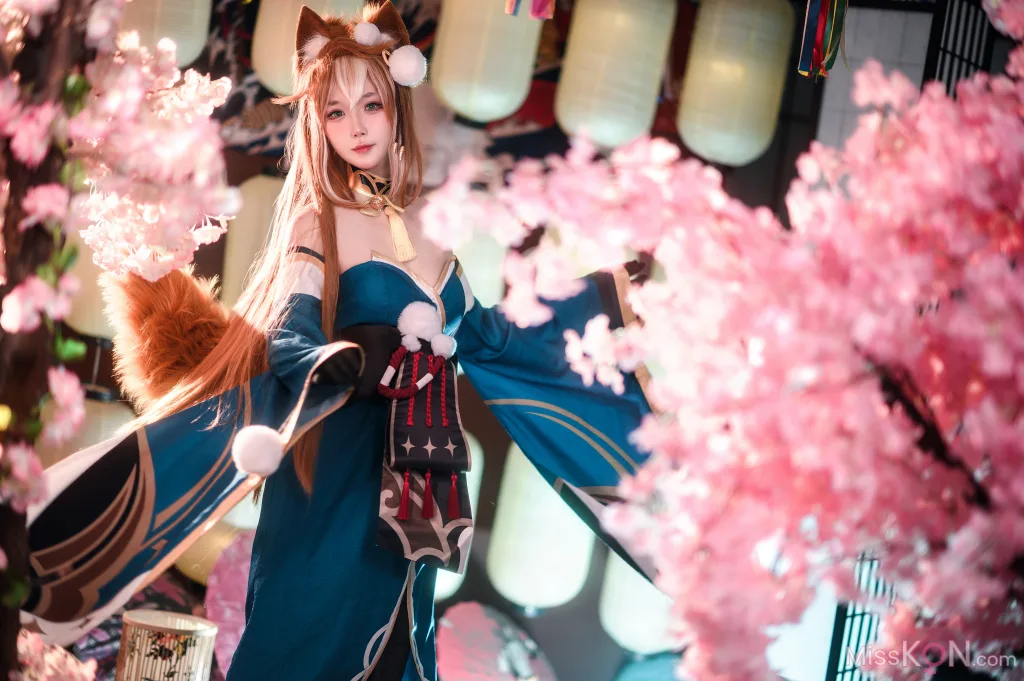 Coser@阿包也是兔娘: 原神 希娜小姐 (42 photos)