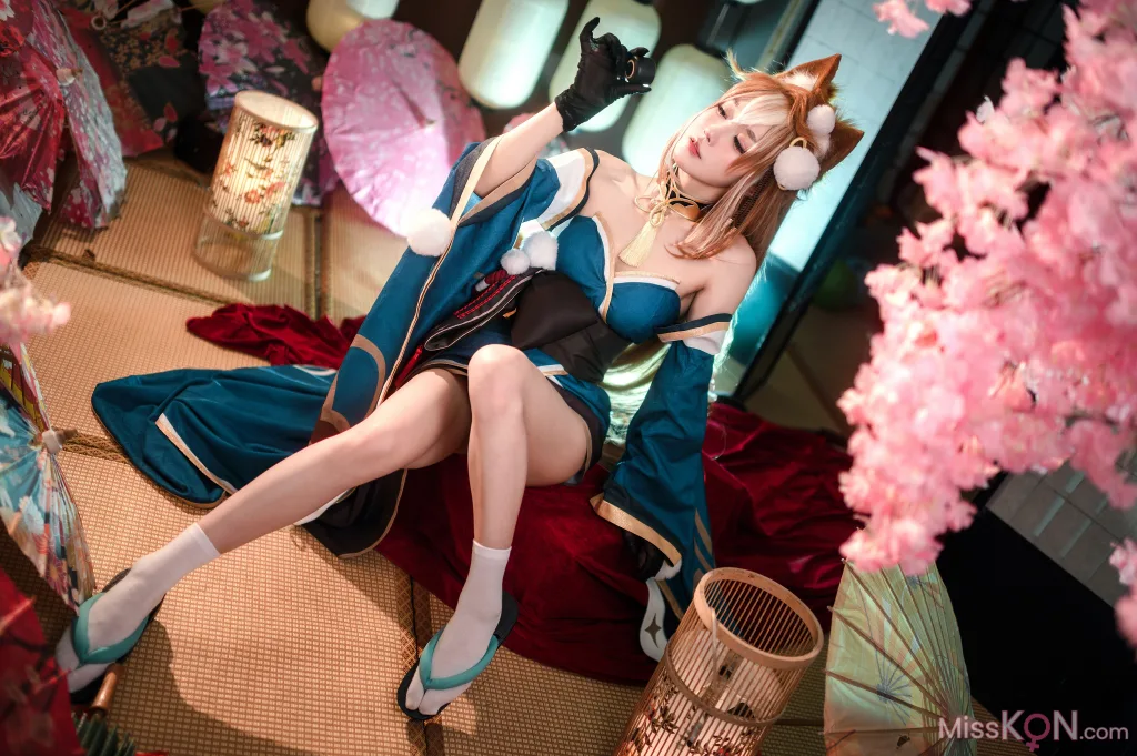 Coser@阿包也是兔娘: 原神 希娜小姐 (42 photos)
