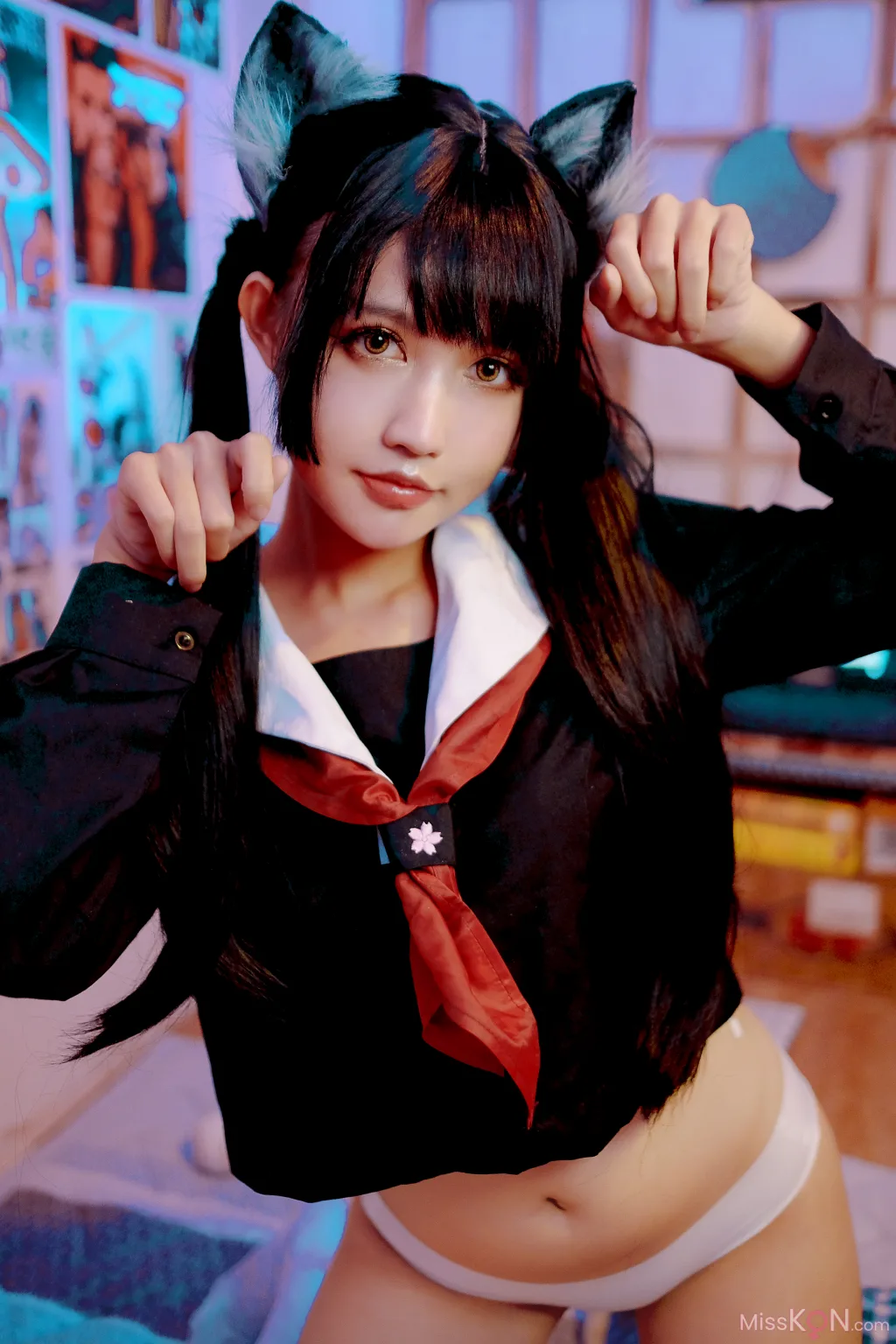 Coser@PingPing: Kuroneko黑猫 (31 photos)