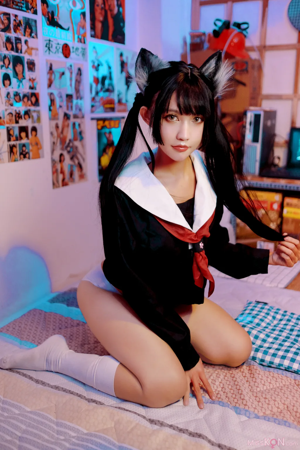 Coser@PingPing: Kuroneko黑猫 (31 photos)