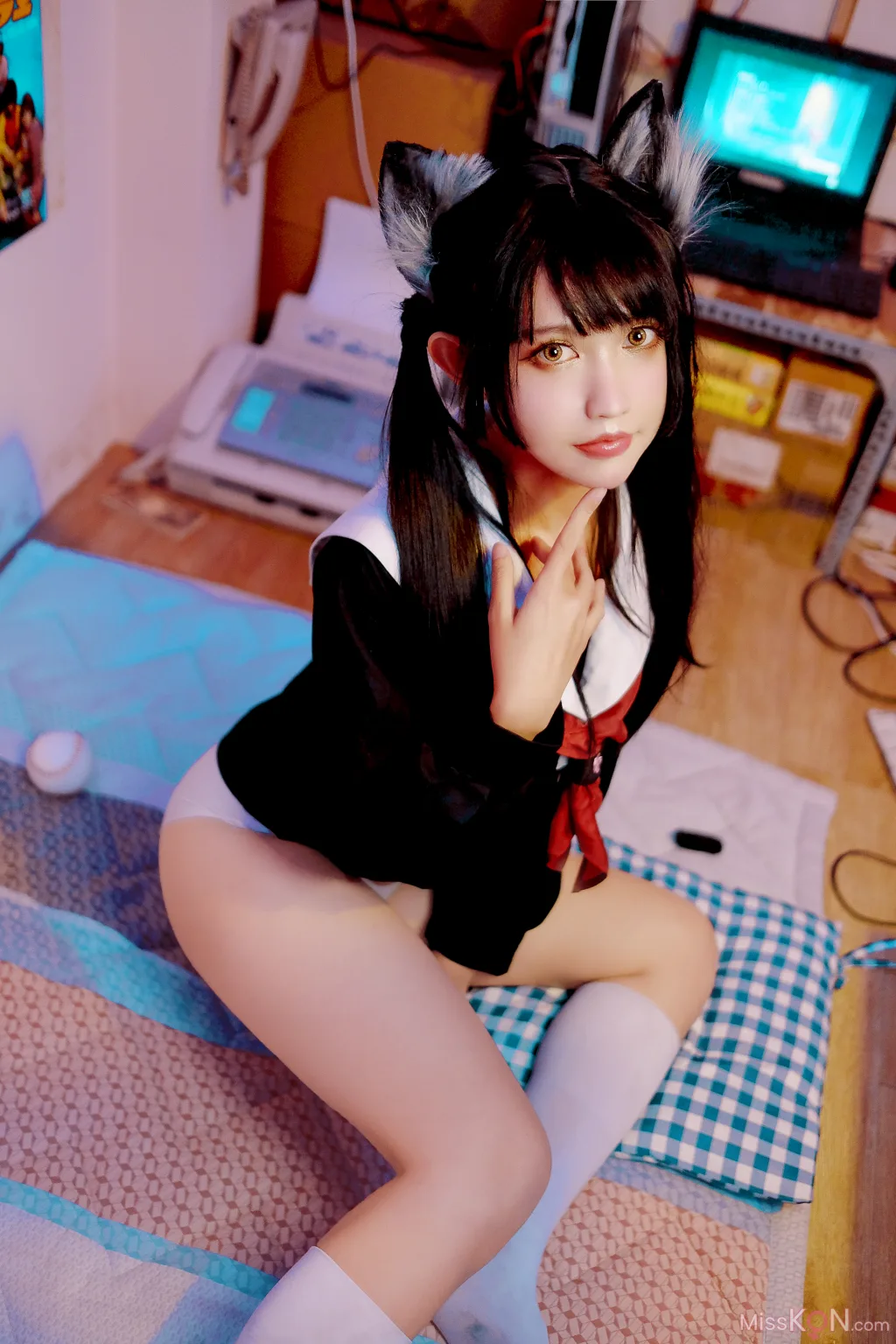 Coser@PingPing: Kuroneko黑猫 (31 photos)