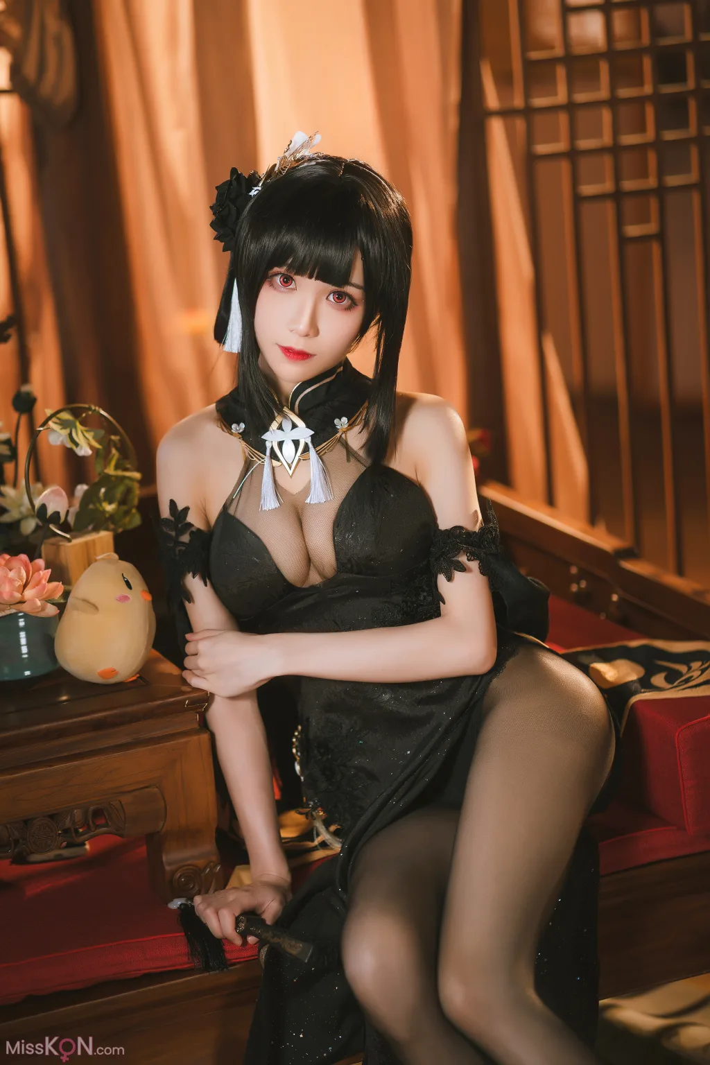 Coser@Tomoyo酱: 碧蓝航线 镇海旗袍 (27 ảnh)