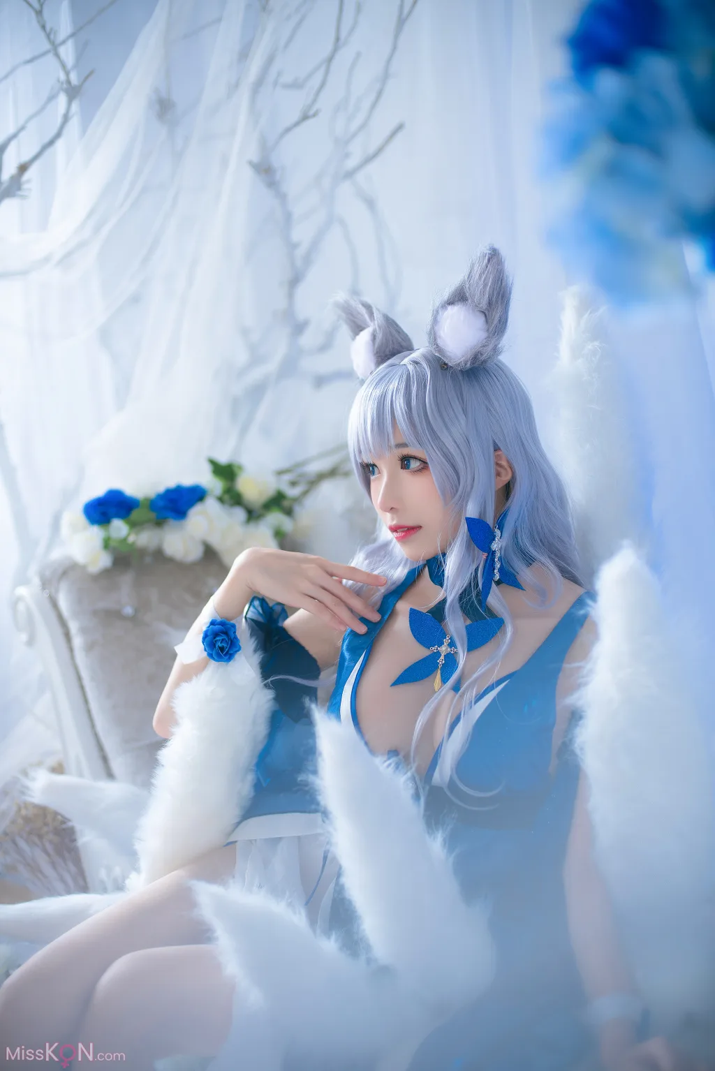 Coser@Tomoyo酱: 碧蓝 信浓礼服 (22 ảnh)