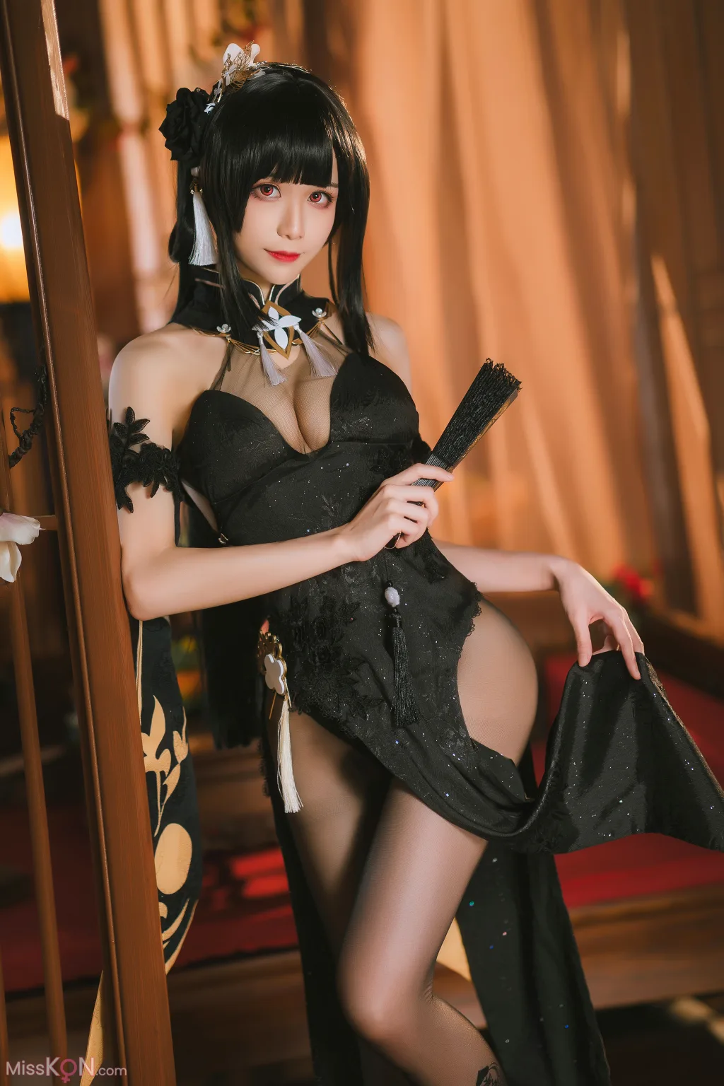 Coser@Tomoyo酱: 碧蓝航线 镇海旗袍 (27 ảnh)