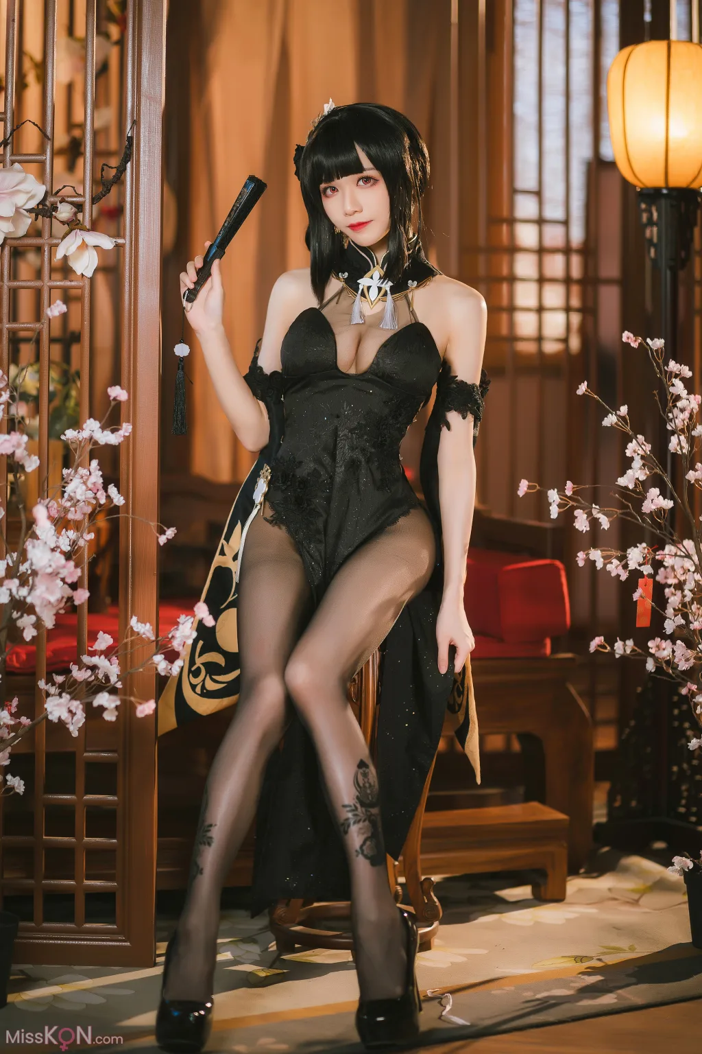 Coser@Tomoyo酱: 碧蓝航线 镇海旗袍 (27 ảnh)