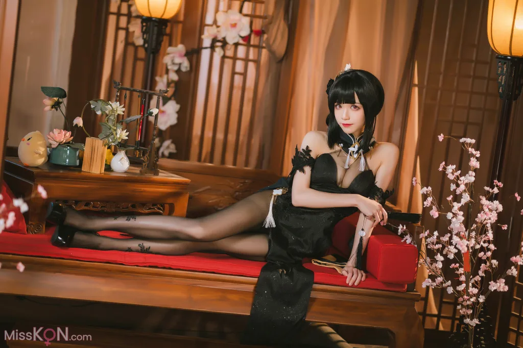 Coser@Tomoyo酱: 碧蓝航线 镇海旗袍 (27 photos)