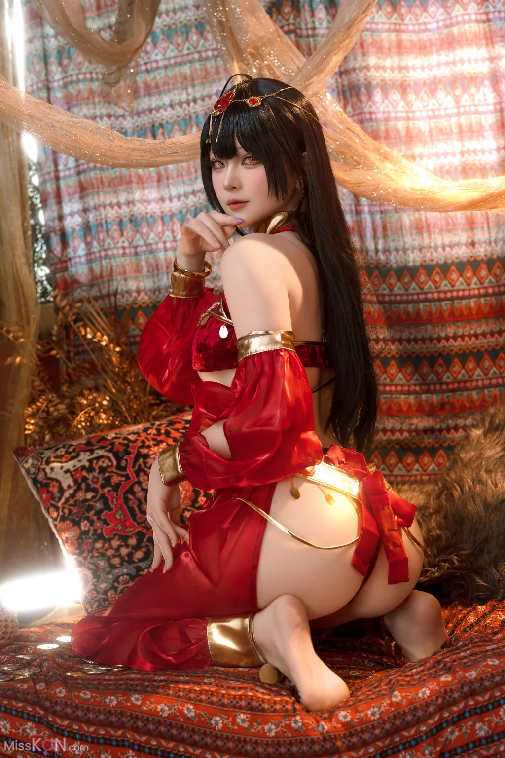 Coser@屿鱼: 大凤舞娘 新年特典 (50 photos)