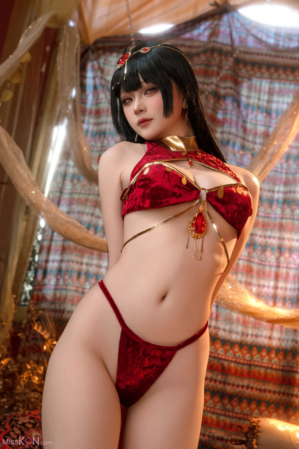 Coser@屿鱼: 大凤舞娘 新年特典 (50 photos)