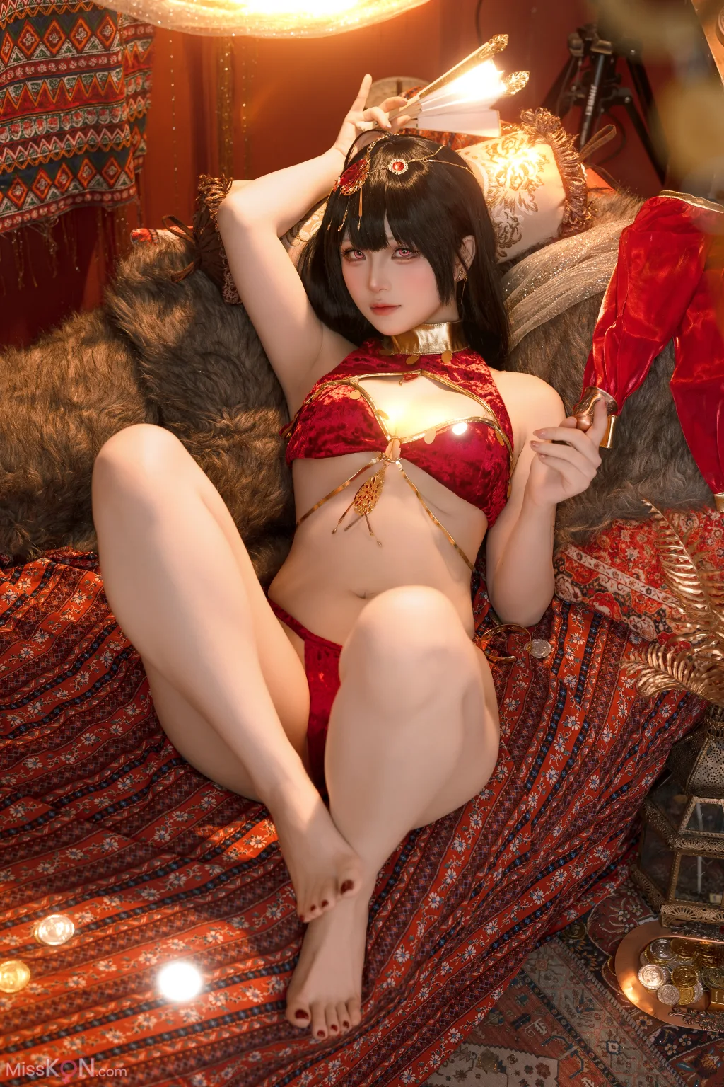 Coser@屿鱼: 大凤舞娘 新年特典 (50 photos)