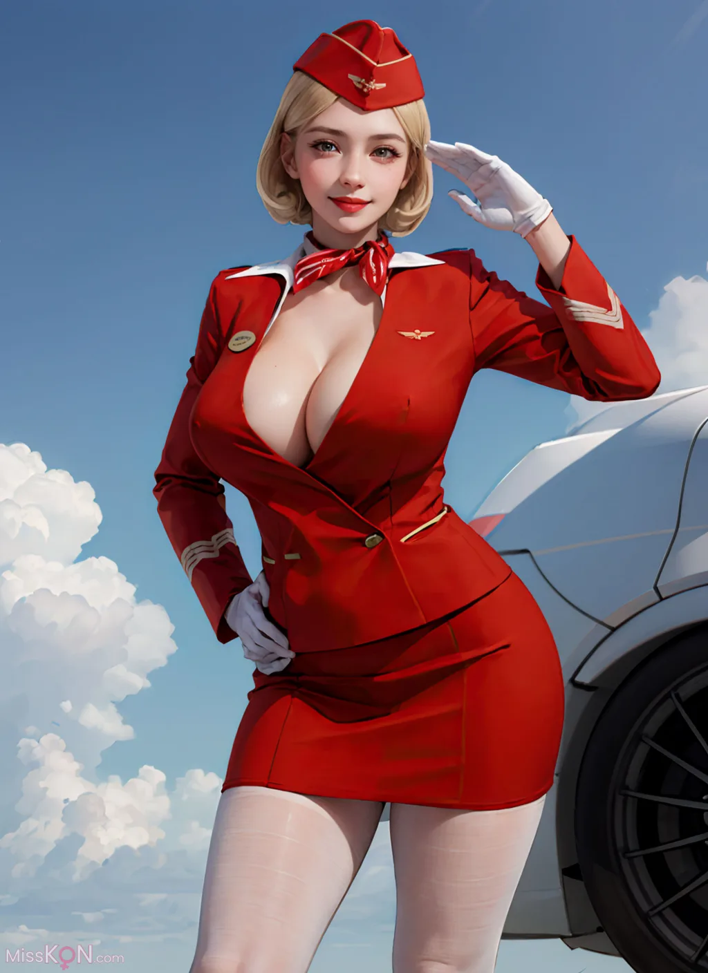 [AI Generated] Beautiful – Stewardess_extra (86 ảnh)