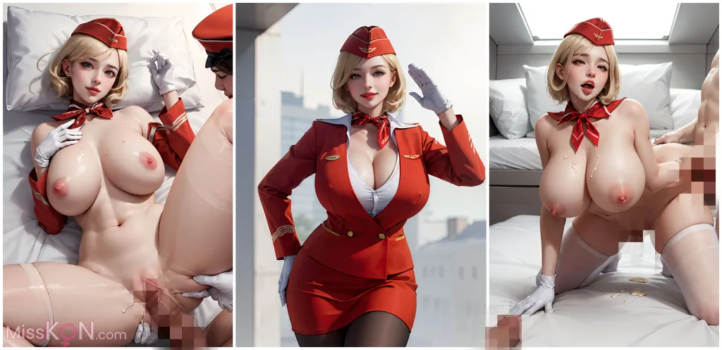 [AI Generated] Beautiful – Stewardess_extra (86 ảnh)