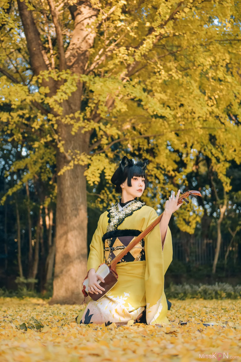 Coser@Ely_eee (ElyEE子): Ginkgo Black Cat 銀杏黑貓 (23 photos + 1 video) – Page 2