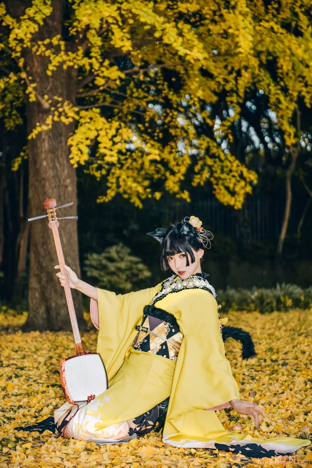 Coser@Ely_eee (ElyEE子): Ginkgo Black Cat 銀杏黑貓 (23 photos + 1 video) – Page 3