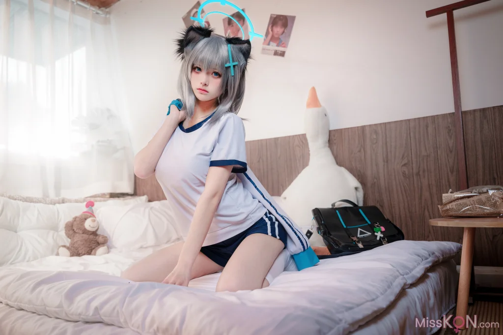 Coser@九柒喵: 体操服白子 (17 photos)