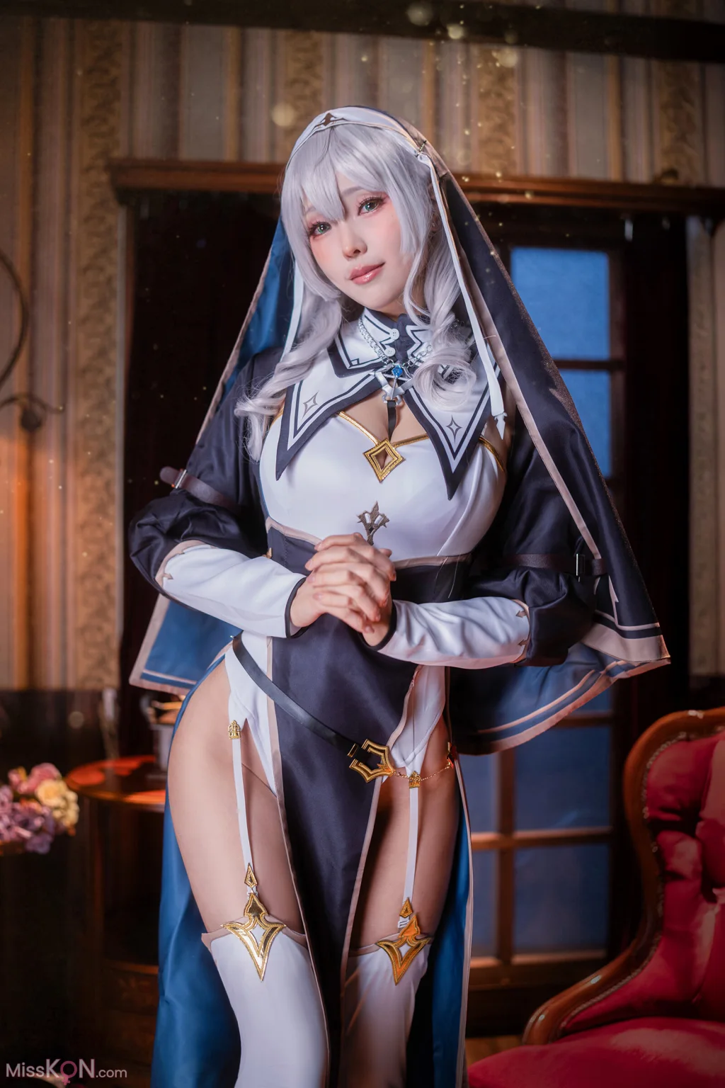 Coser@Ely_eee (ElyEE子): Shirogane noel~Nun (27 photos )
