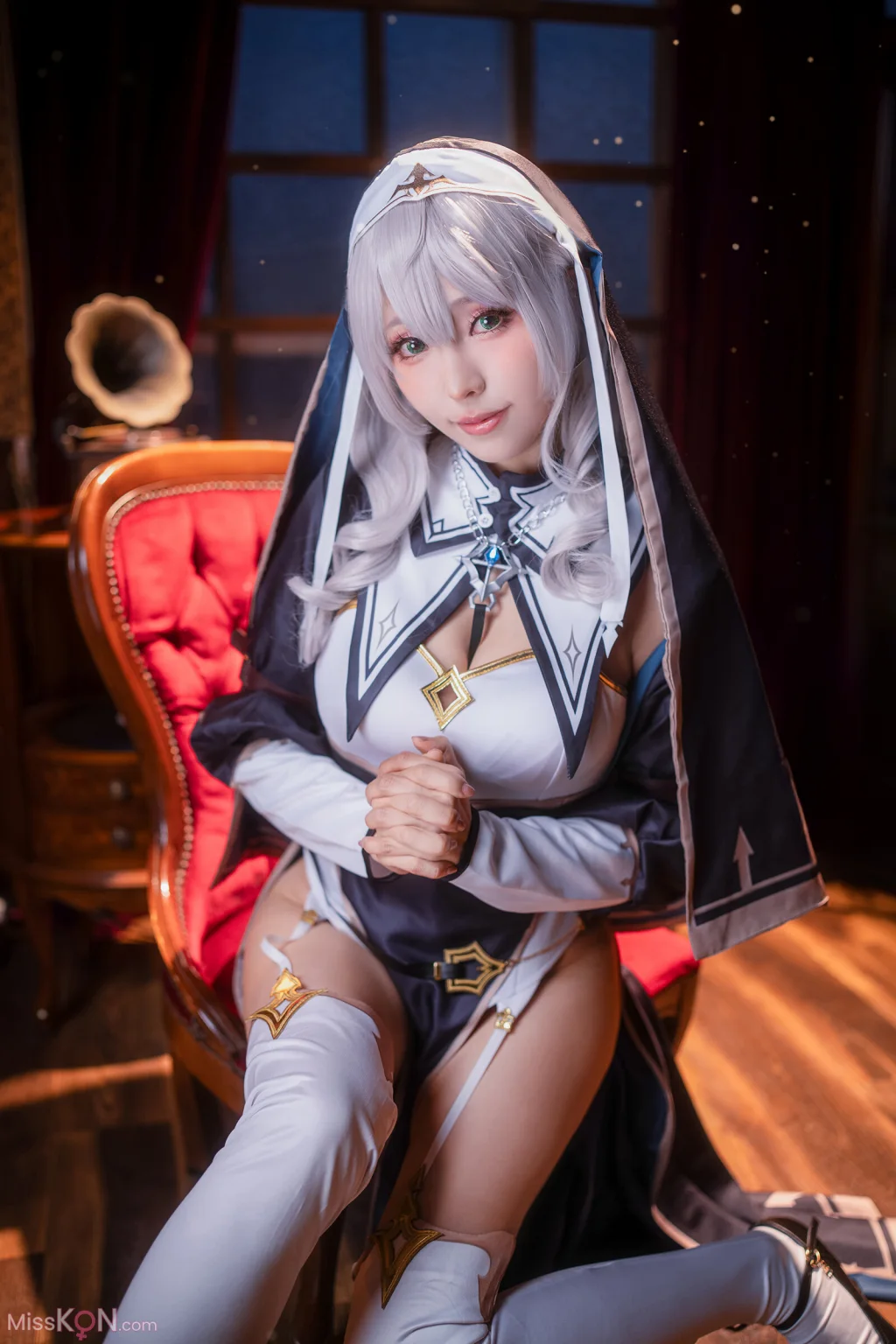 Coser@Ely_eee (ElyEE子): Shirogane noel~Nun (27 photos )