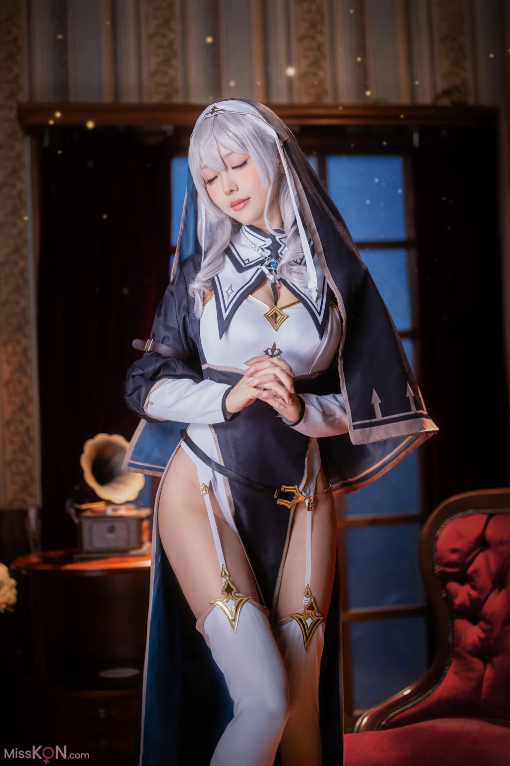 Coser@Ely_eee (ElyEE子): Shirogane noel~Nun (27 photos )