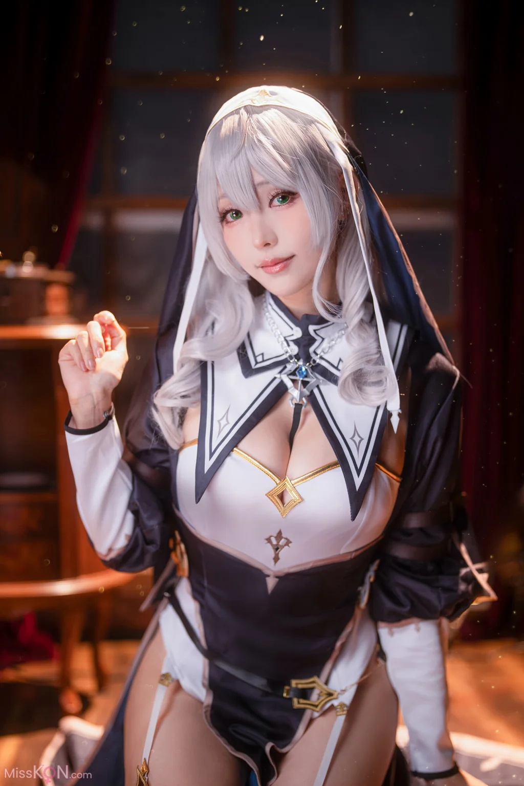 Coser@Ely_eee (ElyEE子): Shirogane noel~Nun (27 photos )