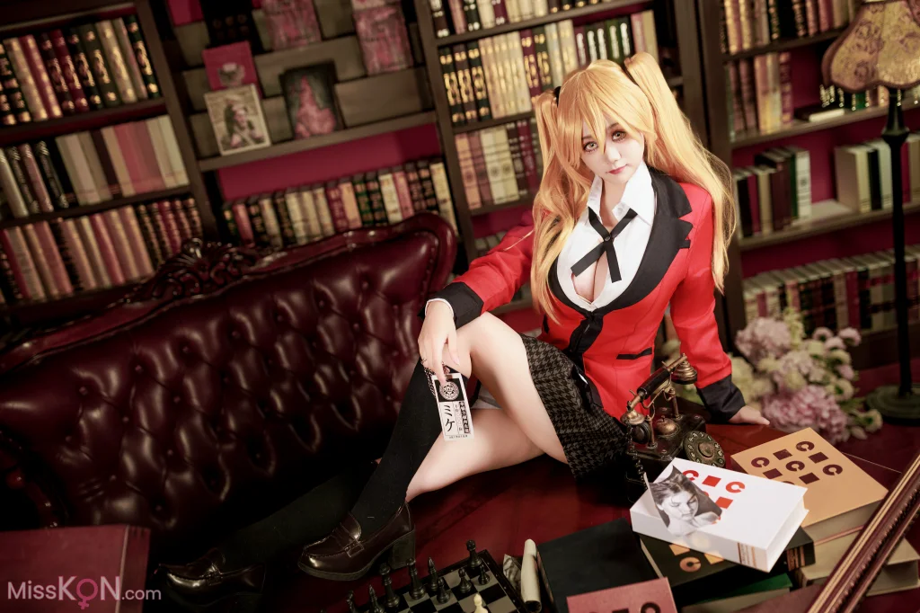 Coser@阿雪雪: 狂赌之渊 早乙女芽亚里 制服 (89 photos)