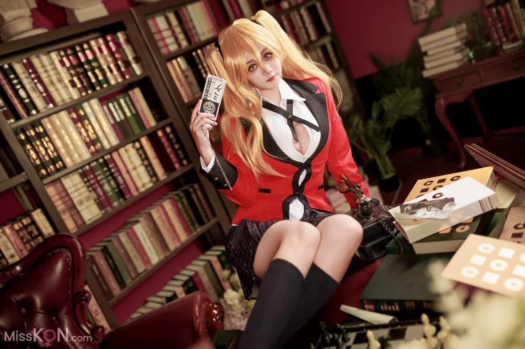 Coser@阿雪雪: 狂赌之渊 早乙女芽亚里 制服 (89 photos)
