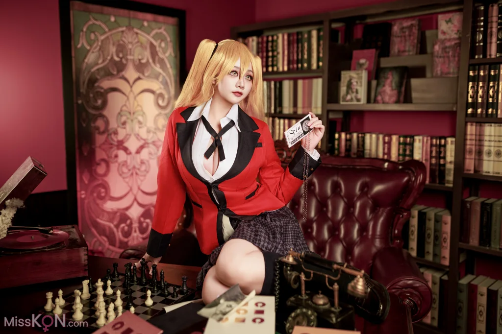 Coser@阿雪雪: 狂赌之渊 早乙女芽亚里 制服 (89 photos)