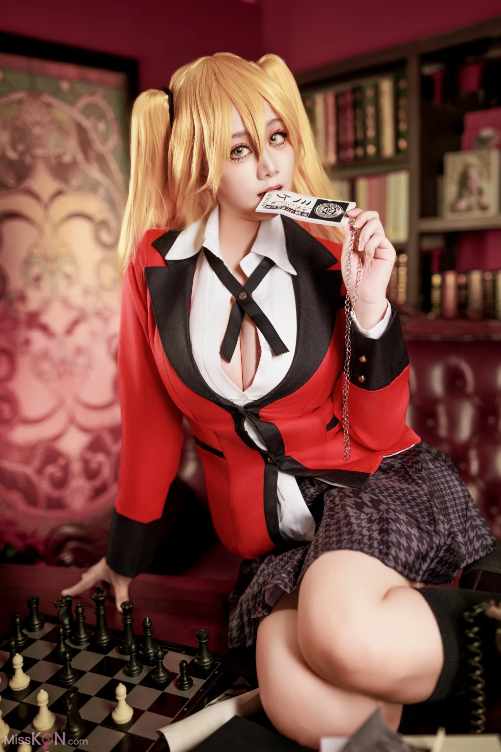 Coser@阿雪雪: 狂赌之渊 早乙女芽亚里 制服 (89 photos)
