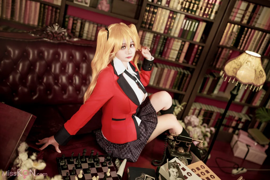Coser@阿雪雪: 狂赌之渊 早乙女芽亚里 制服 (89 photos)