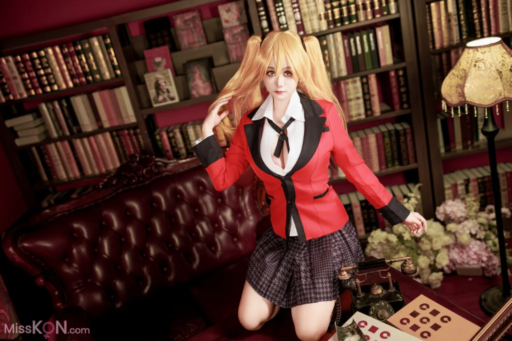 Coser@阿雪雪: 狂赌之渊 早乙女芽亚里 制服 (89 photos)