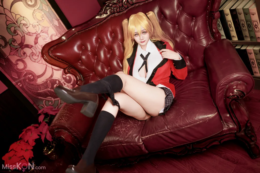 Coser@阿雪雪: 狂赌之渊 早乙女芽亚里 制服 (89 photos)