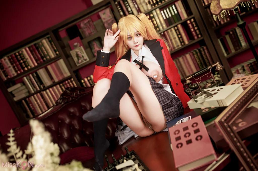 Coser@阿雪雪: 狂赌之渊 早乙女芽亚里 制服 (89 photos)