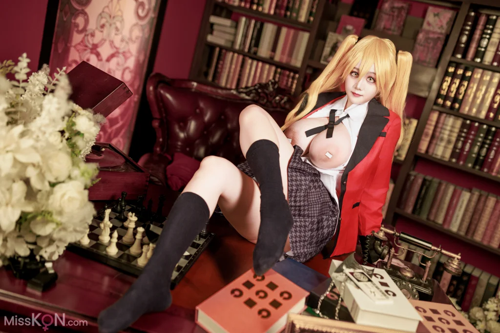 Coser@阿雪雪: 狂赌之渊 早乙女芽亚里 制服 (89 photos)