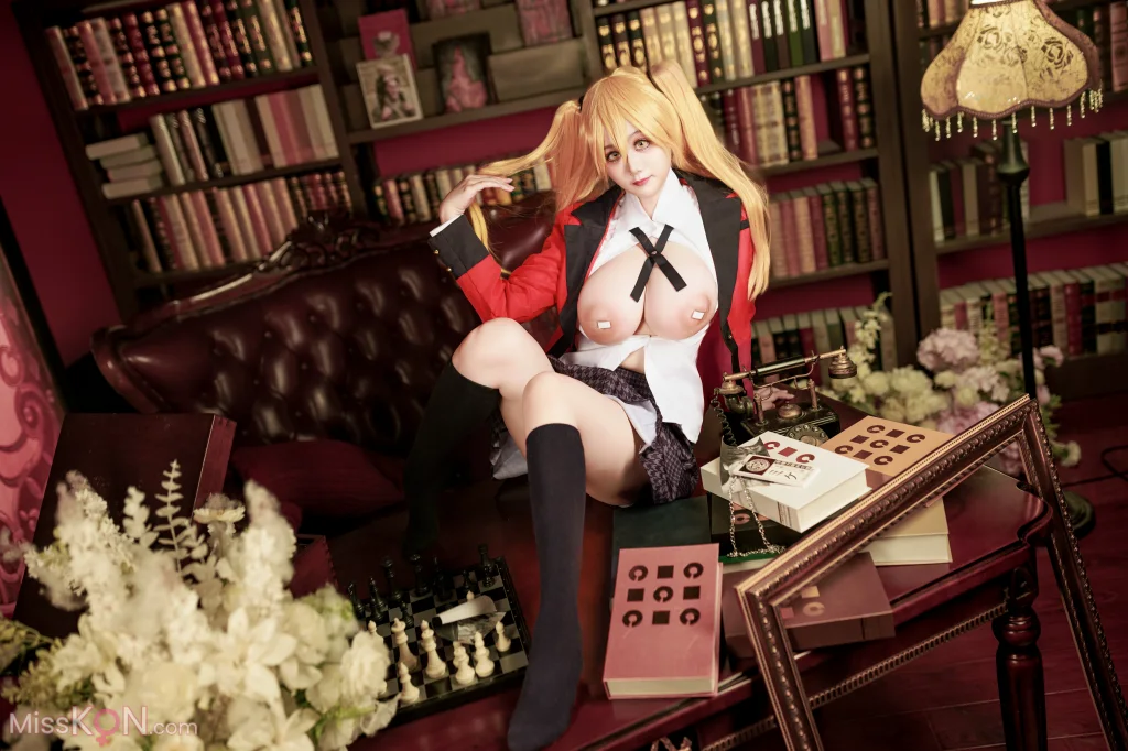 Coser@阿雪雪: 狂赌之渊 早乙女芽亚里 制服 (89 photos)