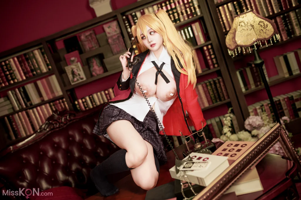 Coser@阿雪雪: 狂赌之渊 早乙女芽亚里 制服 (89 photos)