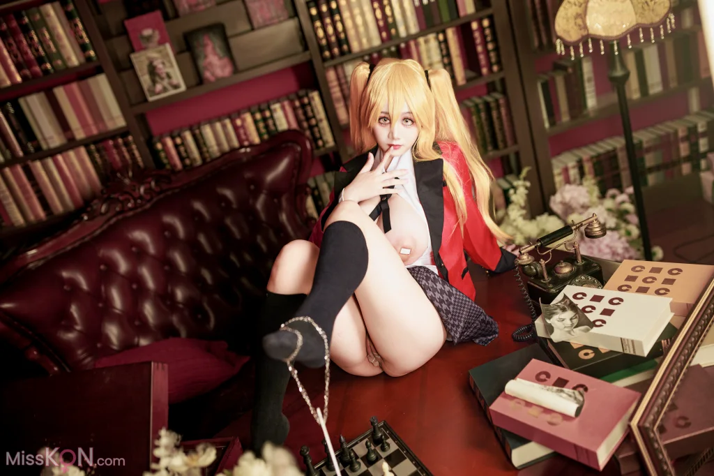 Coser@阿雪雪: 狂赌之渊 早乙女芽亚里 制服 (89 photos)