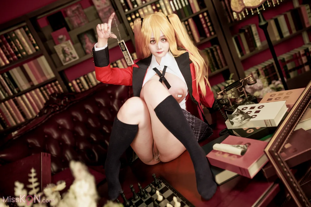 Coser@阿雪雪: 狂赌之渊 早乙女芽亚里 制服 (89 photos)
