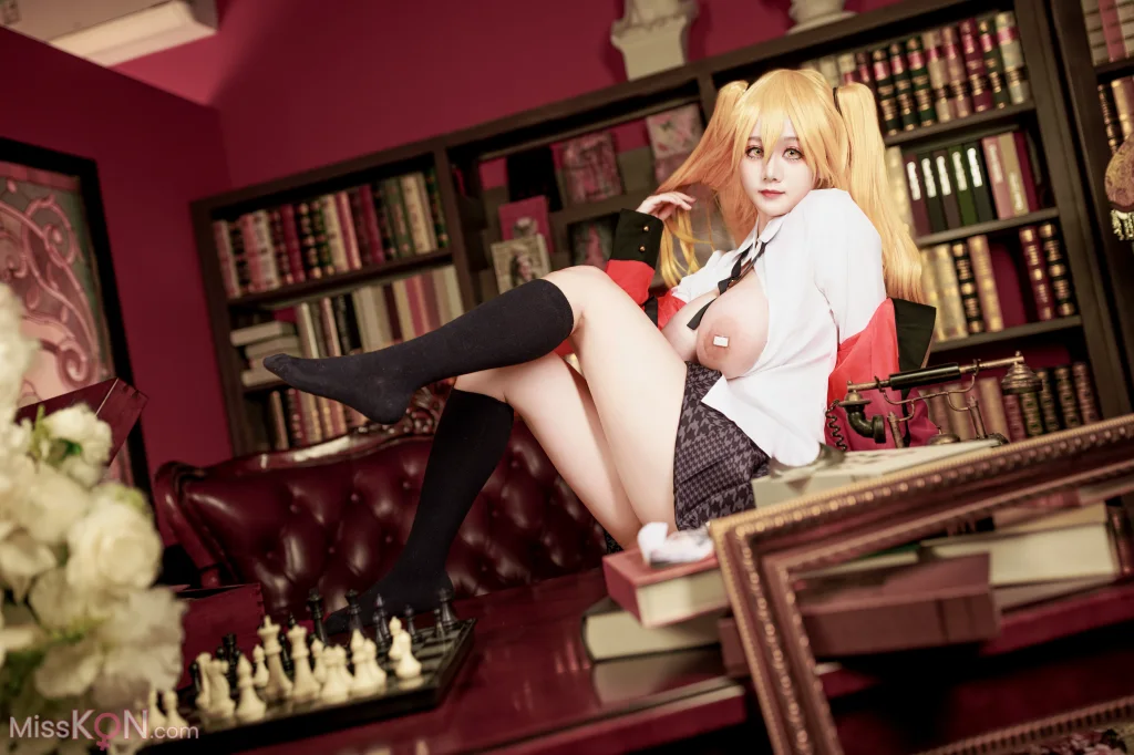 Coser@阿雪雪: 狂赌之渊 早乙女芽亚里 制服 (89 photos)