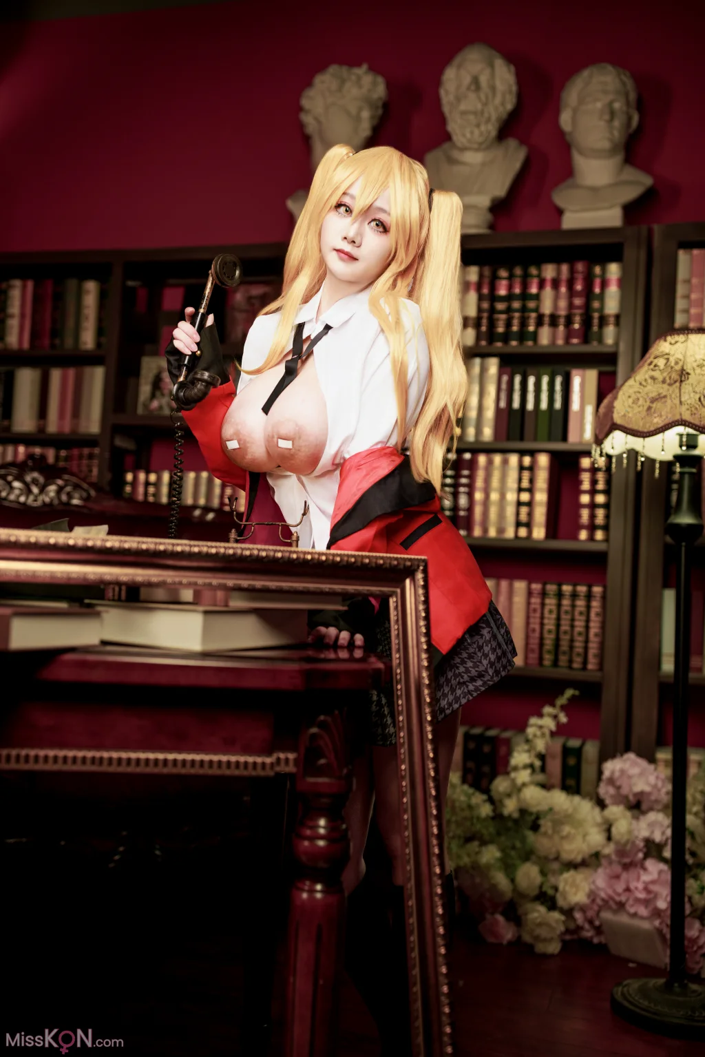 Coser@阿雪雪: 狂赌之渊 早乙女芽亚里 制服 (89 photos)