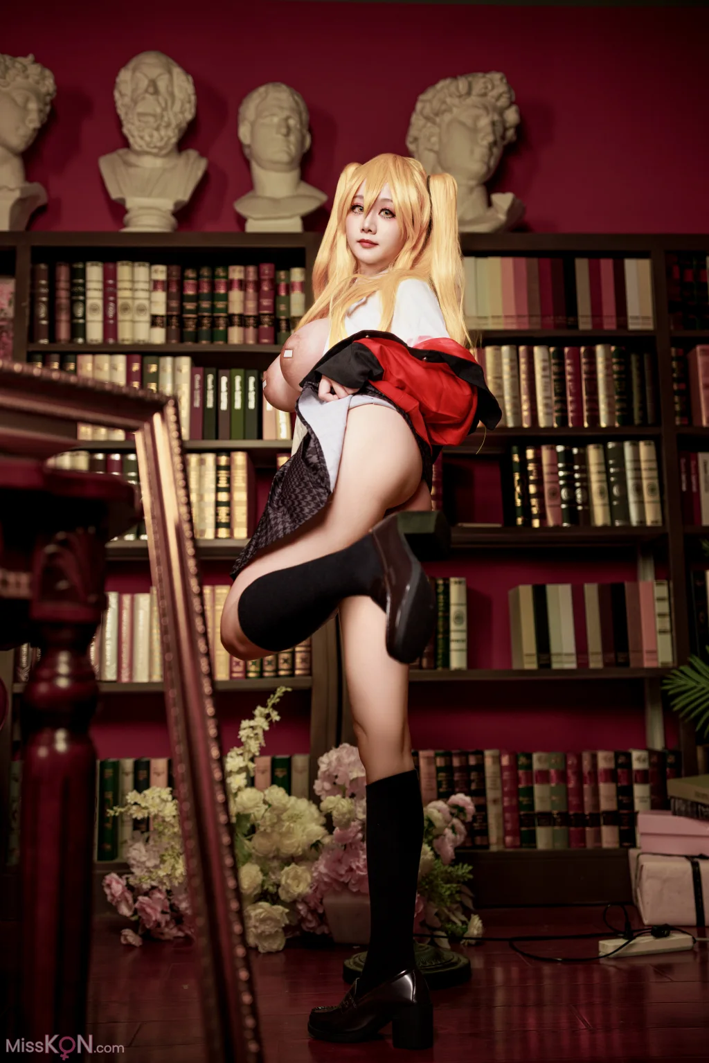 Coser@阿雪雪: 狂赌之渊 早乙女芽亚里 制服 (89 photos)